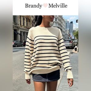 Brandy Melville thin stripe Brianna sweater
